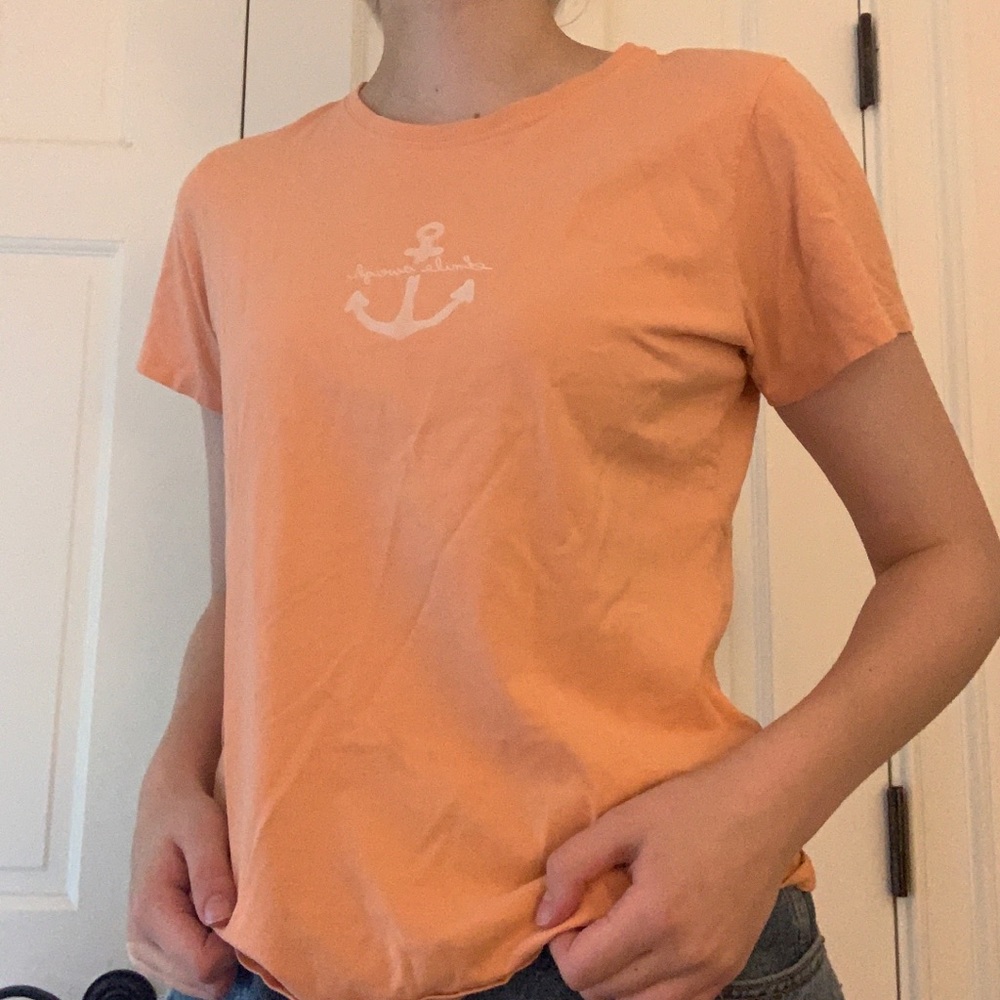 Life is good coral t-shirt